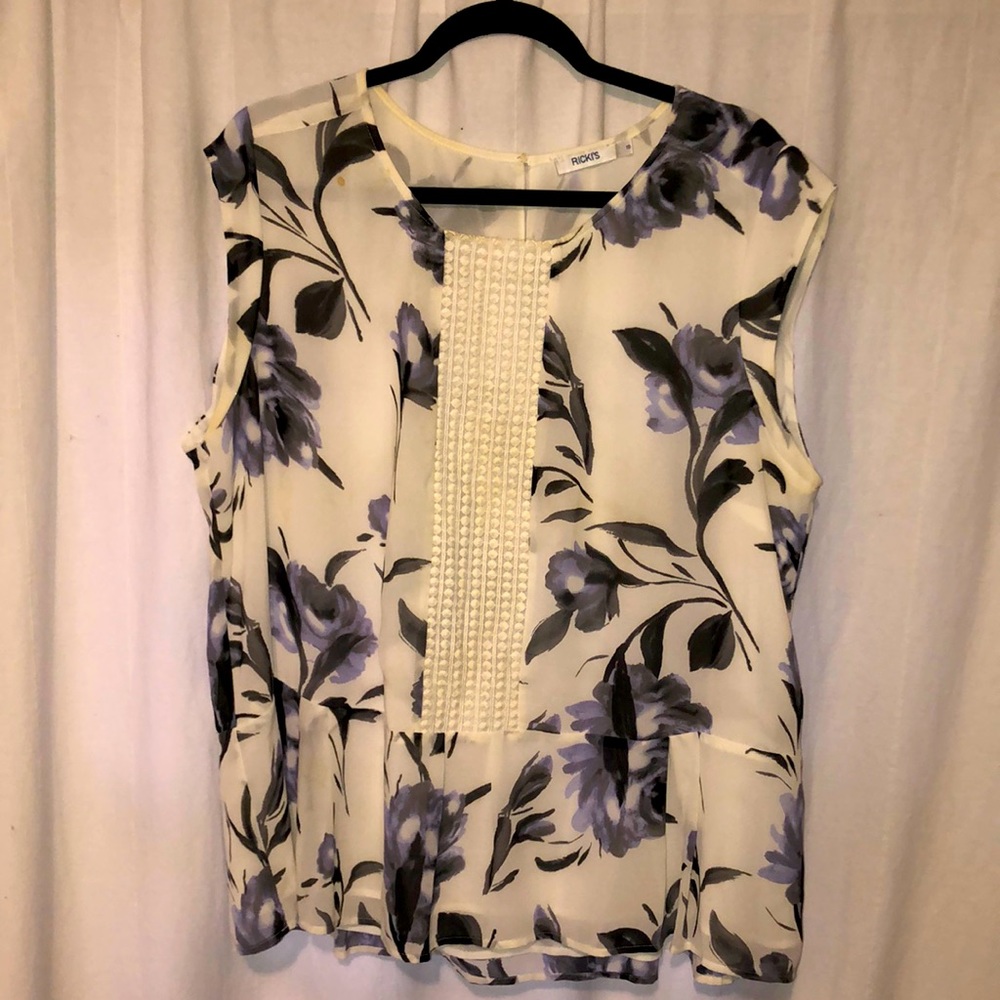 2 for $15 Elegant lined cap sleeve, peplum blouse